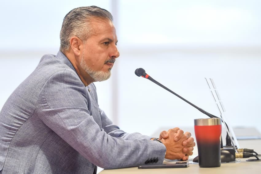 José Boto, diretor técnico do Flamengo, em entrevista coletiva no Ninho do Urubu.