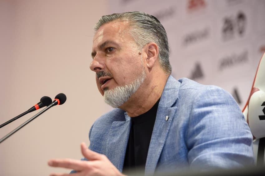 José Boto, diretor técnico do Flamengo, em entrevista coletiva no Ninho do Urubu.