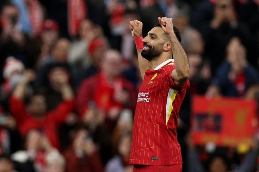 Salah marcou um dos gols da vitória do Liverpool sobre o Manchester City por 2 a 0, na 13ª rodada da Premier League (Foto: Adrian Dennis / AFP)