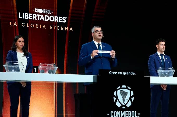 sorteio da libertadores (foto: conmebol)