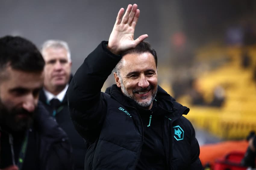 Vítor Pereira, após a vitória do Wolverhampton sobre o Manchester United, por 2 a 1, no Molineux Stadium, em duelo válido pela 18ª rodada da Premier League (Foto: HENRY NICHOLLS / AFP)