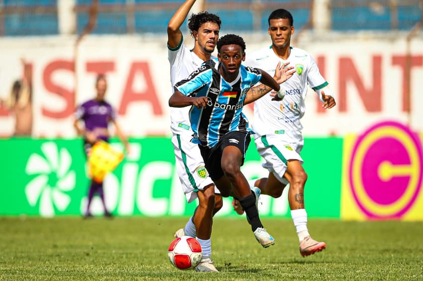 Grêmio vence o Porto Vitória e garante classificação para a próxima fase da Copinha (Foto: Angelo Pieretti/Grêmio FBPA)