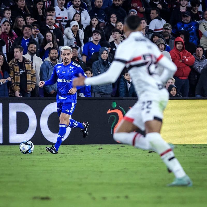 Lateral Fagner do Cruzeiro em jogo contra o São Paulo, em Orlando (EUA) (Gustavo Aleixo/Cruzeiro