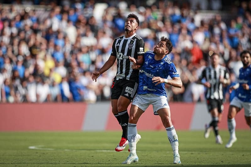 Gabriel Menino do Atlético-MG no clássico contra o Cruzeiro, em Orlando (Foto: Pedro Souza/ATlético-MG