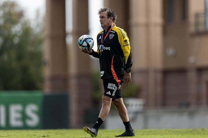 Técnico Cuca , do Atlético-MG, em treino em Orlando (EUA) (Foto: Pedro Souza/Atlético-MG)