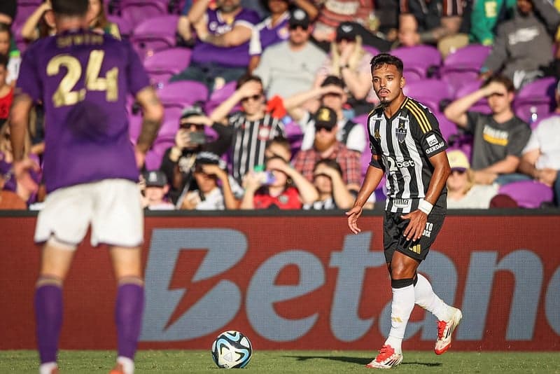 Gabriel Menino, do Atlético-MG, contra o Orlando City (Foto: Pedro Souza/Atlético-MG)