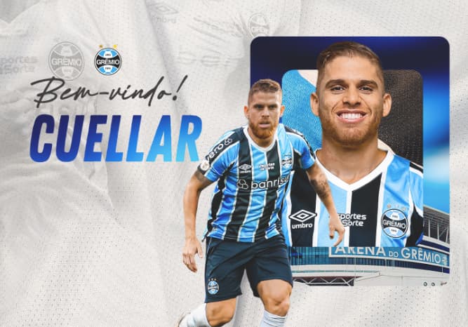 Cuellar é o novo reforço do Grêmio para 2025 (Foto: Divulgação/Grêmio FBPA)