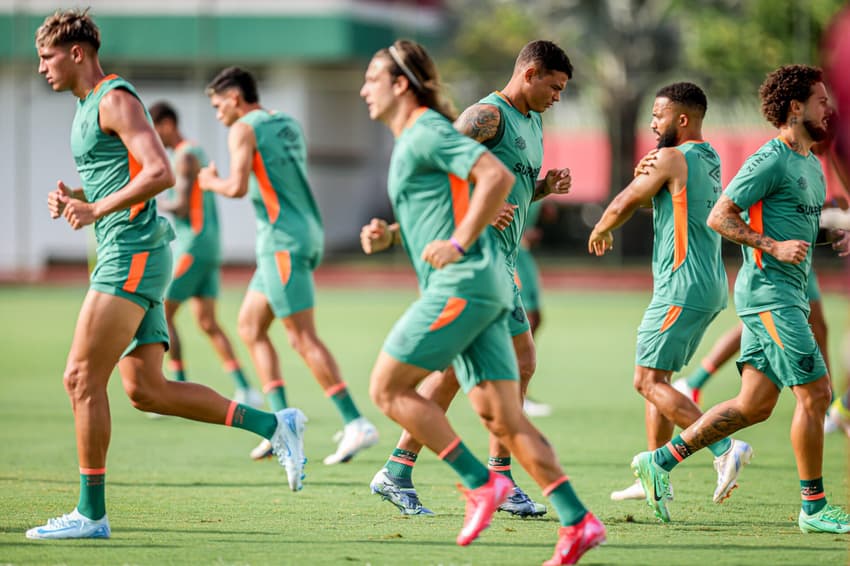 Elenco do Fluminense se prepara para clássico contra o Botafogo, no Carioca