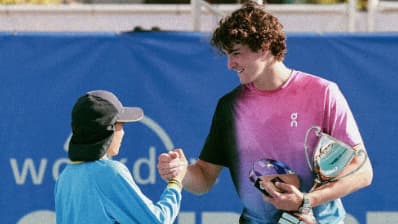 João Fonseca é campeão em Camberra (foto: redes sociais de João Fonseca)