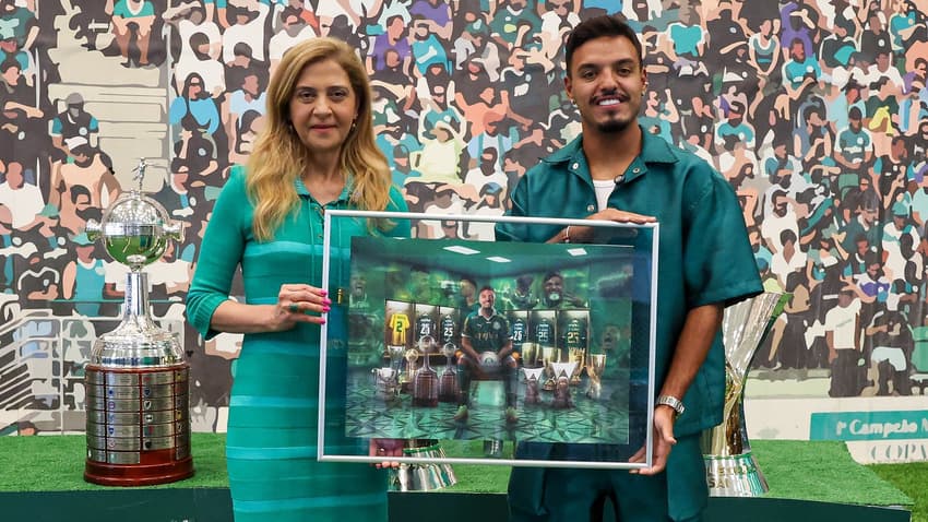 Leila Pereira e Gabriel Menino