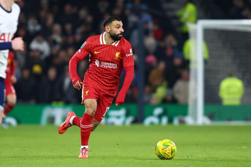 London, UK. 08th Jan, 2025. London, England, January 8th 2025: Mohamed Salah (11 Liverpool) during the EFL Cup match between Tottenham Hotspur and Liverpool at Tottenham Hotspur Stadium in London, England (Alexander Canillas/SPP) Credit: SPP Sport Press P