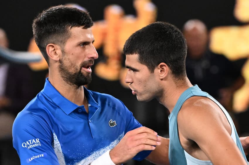 Novak Djokovic - Carlos Alcaraz - Australian Open - Tênis