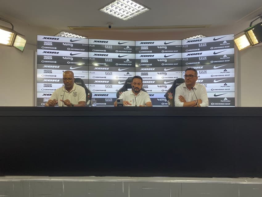 Coletiva no CT Joaquim Grava apresentou o elenco do Corinthians para a disputa da Copinha 2025.