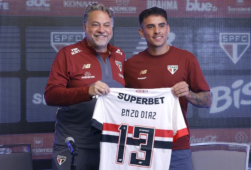 Enzo Díaz usará a camisa 13 no São Paulo