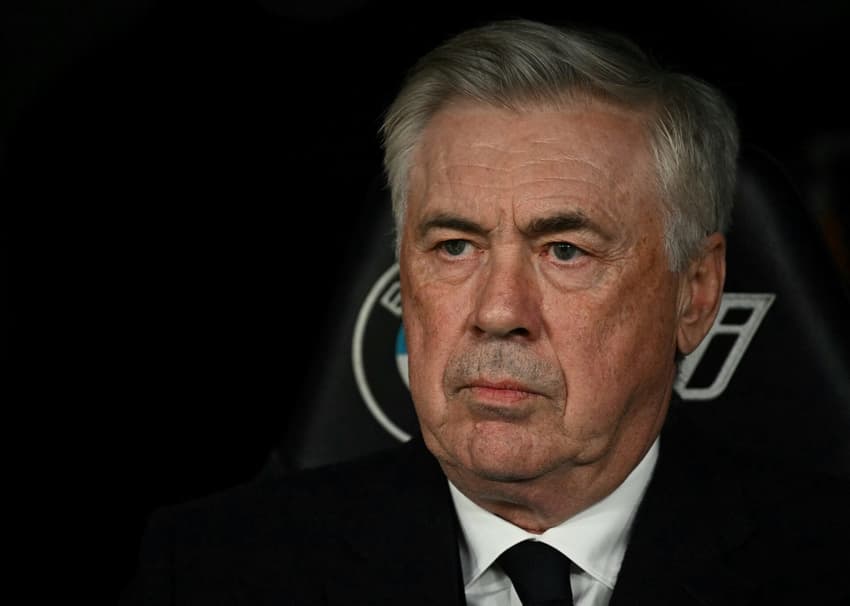 Carlo Ancelotti, comandante do Real Madrid (Foto: Javier Soriano/AFP)