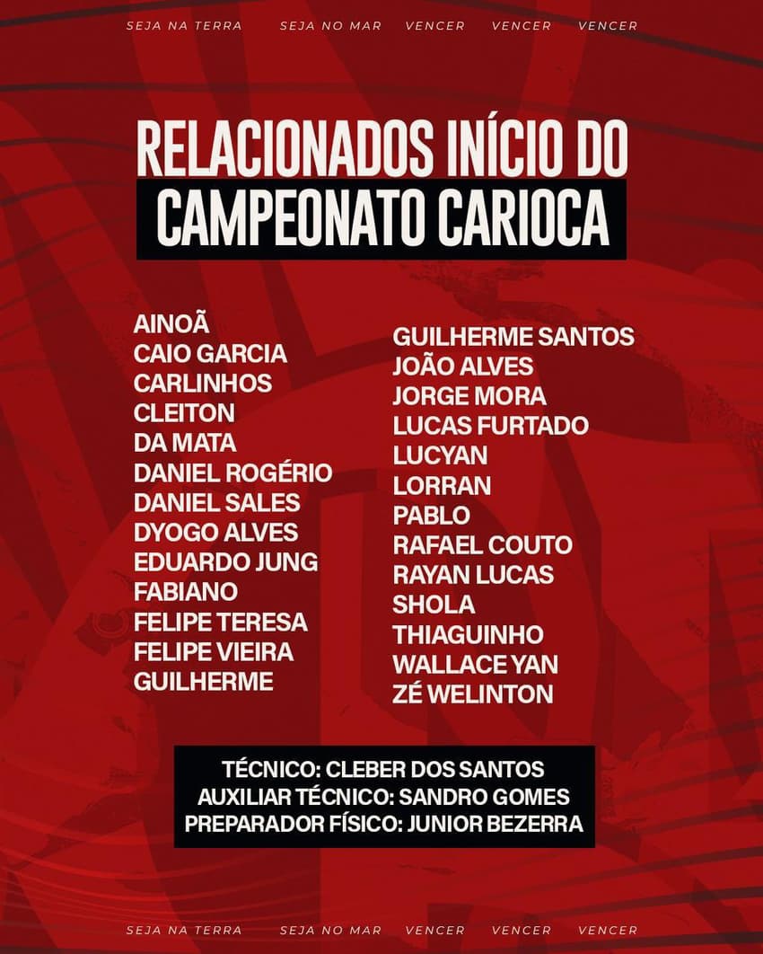 flamengo relacionados carioca