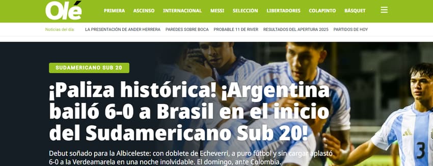 Argentina Brasil olé