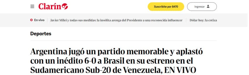 Argentina Brasil clarin