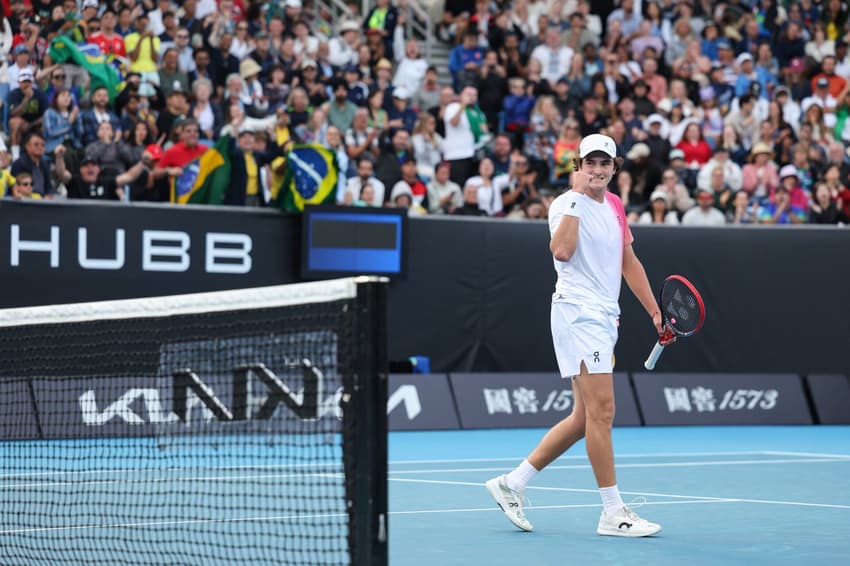 João Fonseca, durante o Australian Open