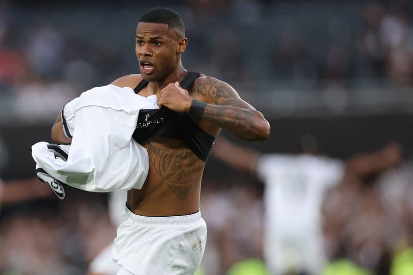 Júnior Santos comemora gol contra o Atlético-MG na final da Libertadores (Foto: Vítor Silva/Botafogo)