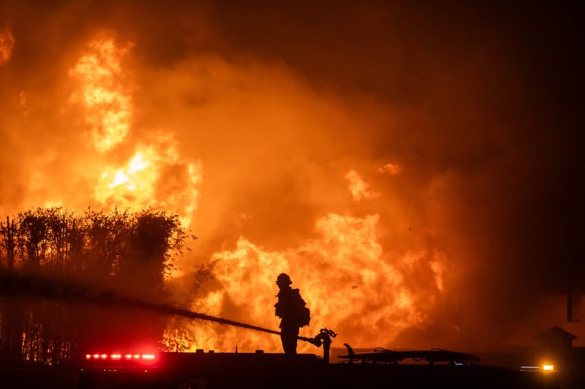 Powerful Winds Fuel Multiple Fires Across Los Angeles Area