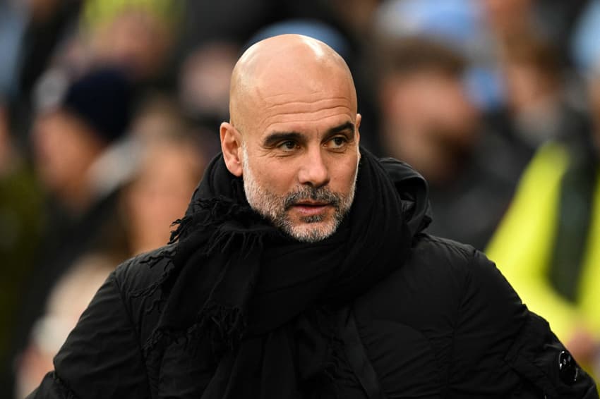 Pep Guardiola, treinador do Manchester City (Foto: Oli Scarff/AFP)