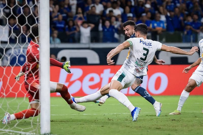 Gol de Matheus Henrique, do Cruzeiro, contra o Uberlândia (Foto: Gustavo Aleixo/Cruzeiro)