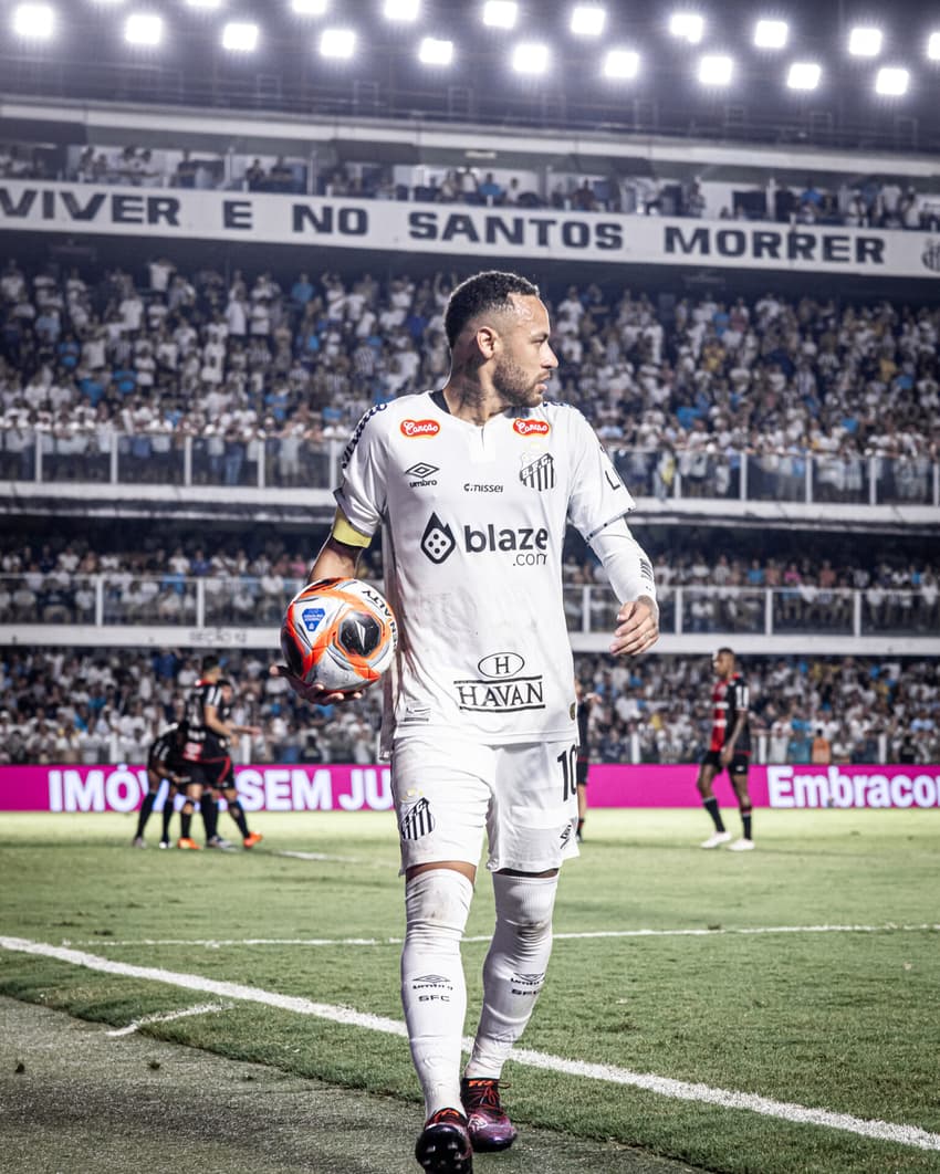 Neymar reestreia pelo Santos contra o Botafogo-SP, pelo Paulistão