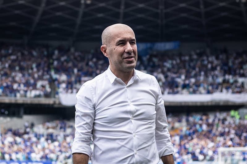 Leonardo Jardim, técnico do Cruzeiro, no Mineirão (Foto: Gustavo Aleixo/Cruzeiro)