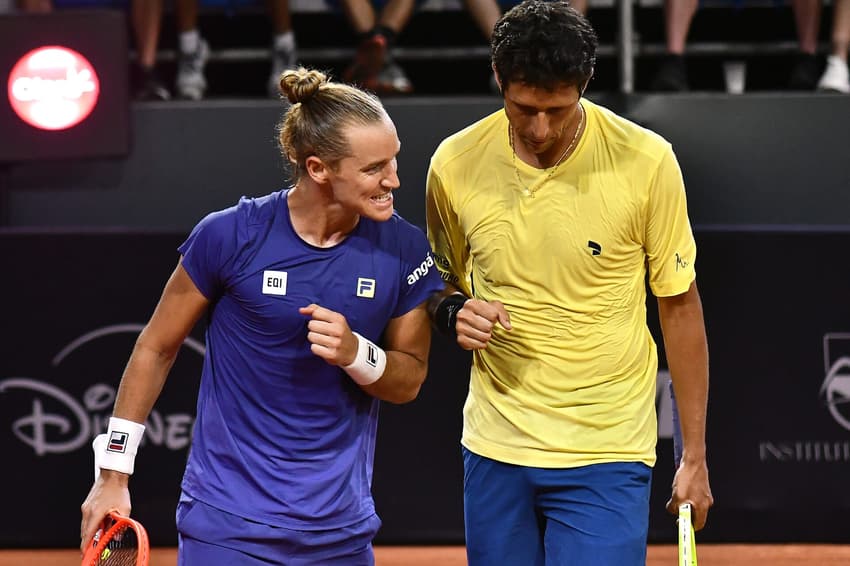 Rafael Matos e Marcelo Melo no Rio Open (Foto: Fotojump)