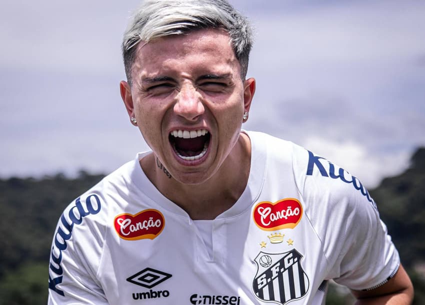 Álvaro Barreal, novo meia-atacante do Santos (foto: Santos FC)