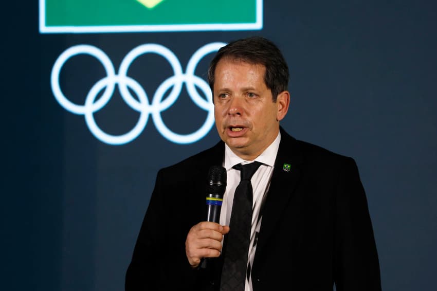 Evento de celebração da posse da nova gestão do COB, realizada no Campo Olímpico de Golfe, Rio de Janeiro, RJ. Na foto, Marco Antônio La Porta, presidente do COB (Foto: Guito Moreto/COB)