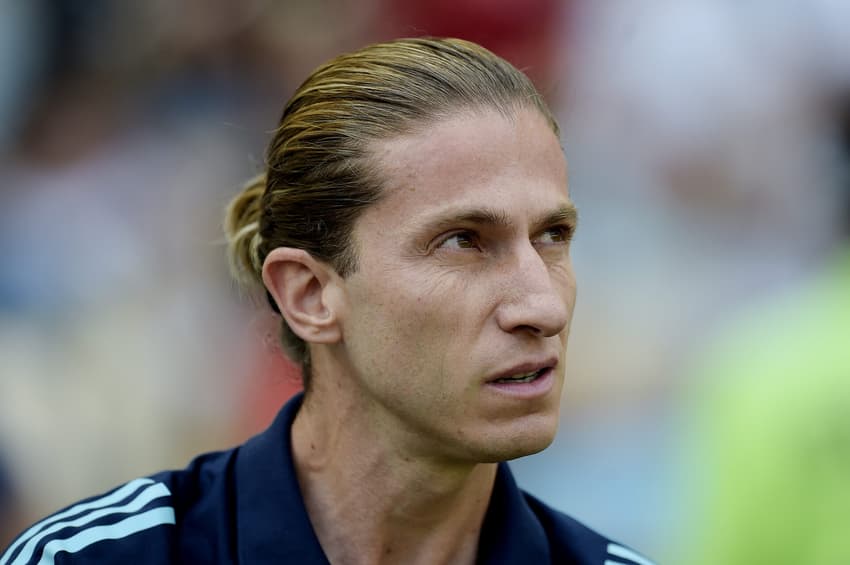 Filipe Luís durante o clássico entre Flamengo e Fluminense, pelo Campeonato Carioca