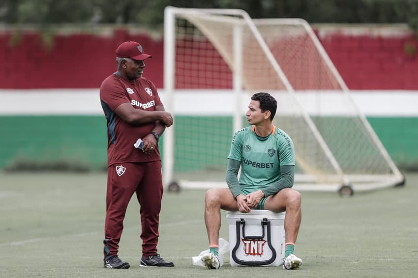 Ganso durante treino do Fluminense antes de ser diagnosticado com miocardite