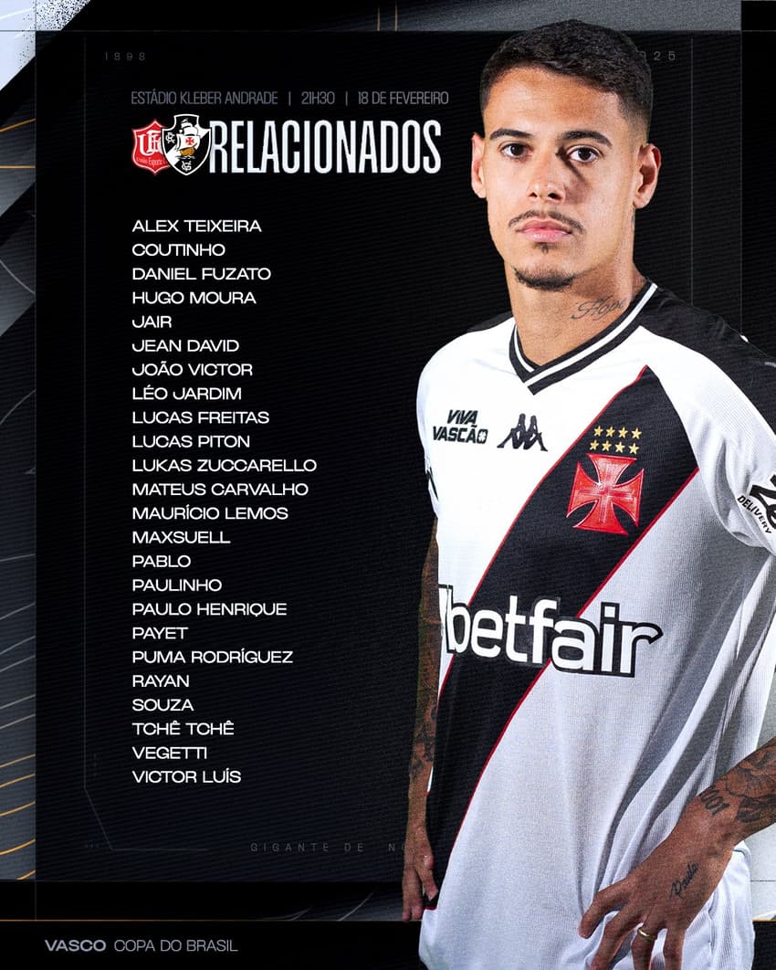 União Rondonópolis x Vasco