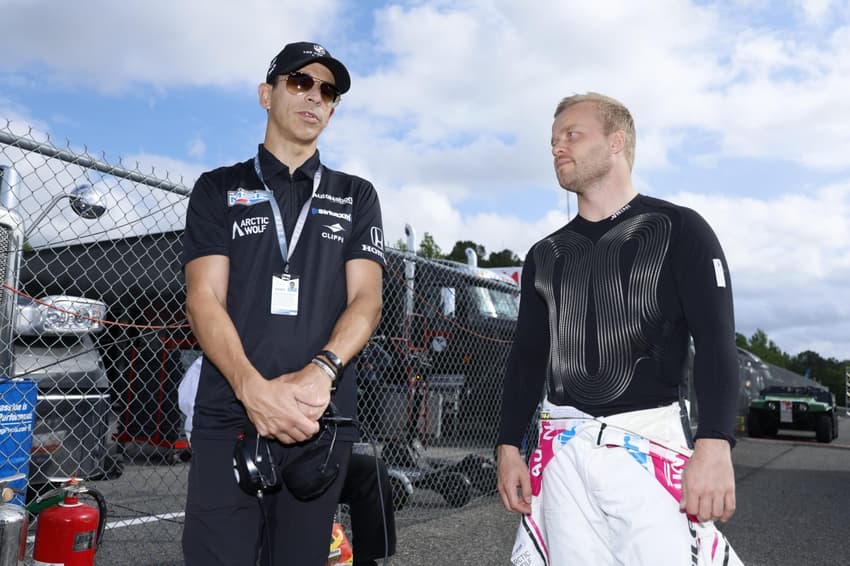 Helio Castroneves e Felix Rosenqvist novamente trabalharão juntos em 2025, na busca de pódios e vitórias para a Meyer Shank Racing na IndyCar (foto: Chris Jones/Penske Entertainment)