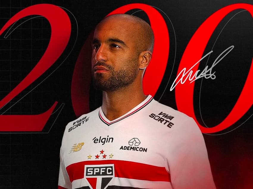 Lucas Moura completa 200 jogos pelo São Paulo