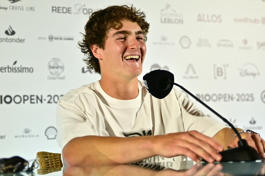 João Fonseca em coletiva do Rio Open (foto: Rio Open)