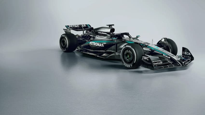 Novo carro da Mercedes para a F1 2025 (Foto: Divulgação/Mercedes)