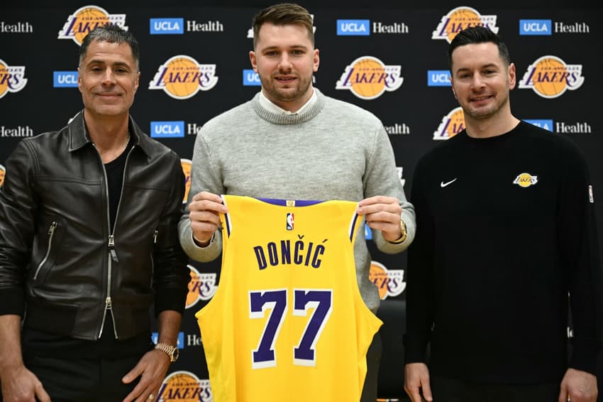 Rob Pelinka - Luka Doncic - JJ Redick - Los Angeles Lakers - NBA