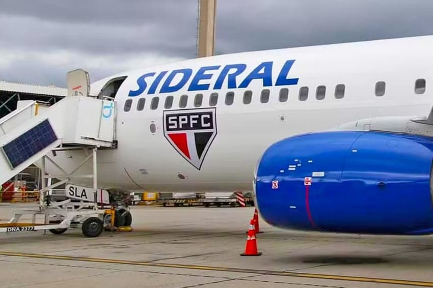 Novo avião do São Paulo será usado na temporada 2025