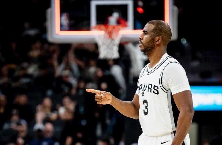 Chris Paul representou o San Antonio Spurs no Desafio de Habilidades do All-Star NBA 2025