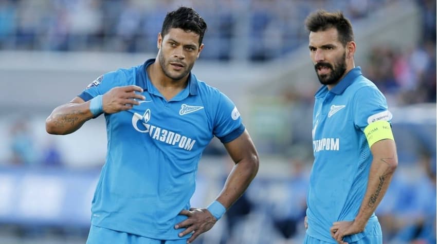 Hulk e o português Danny já atuaram pelo Zenit, da Rússia