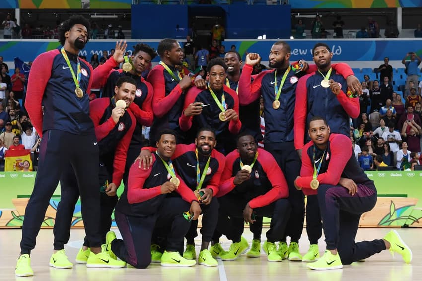 basquete-eua-rio-2016-campeao  time tinha kyrie irving, kevin durant e muitas outras estrelas