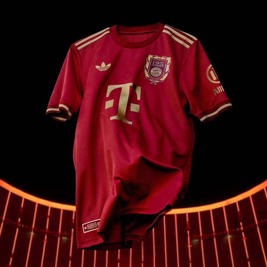 Camisa do Bayern em comemoração aos 125 anos de fundação (Fonte: Reprodução/X)