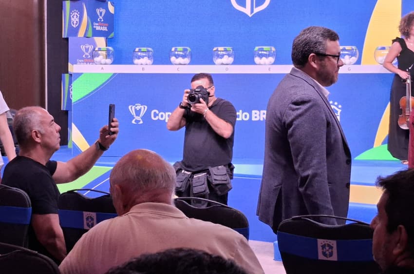 Ex-vice do Flamengo Marcos Braz foi ao sorteio da Copa do Brasil