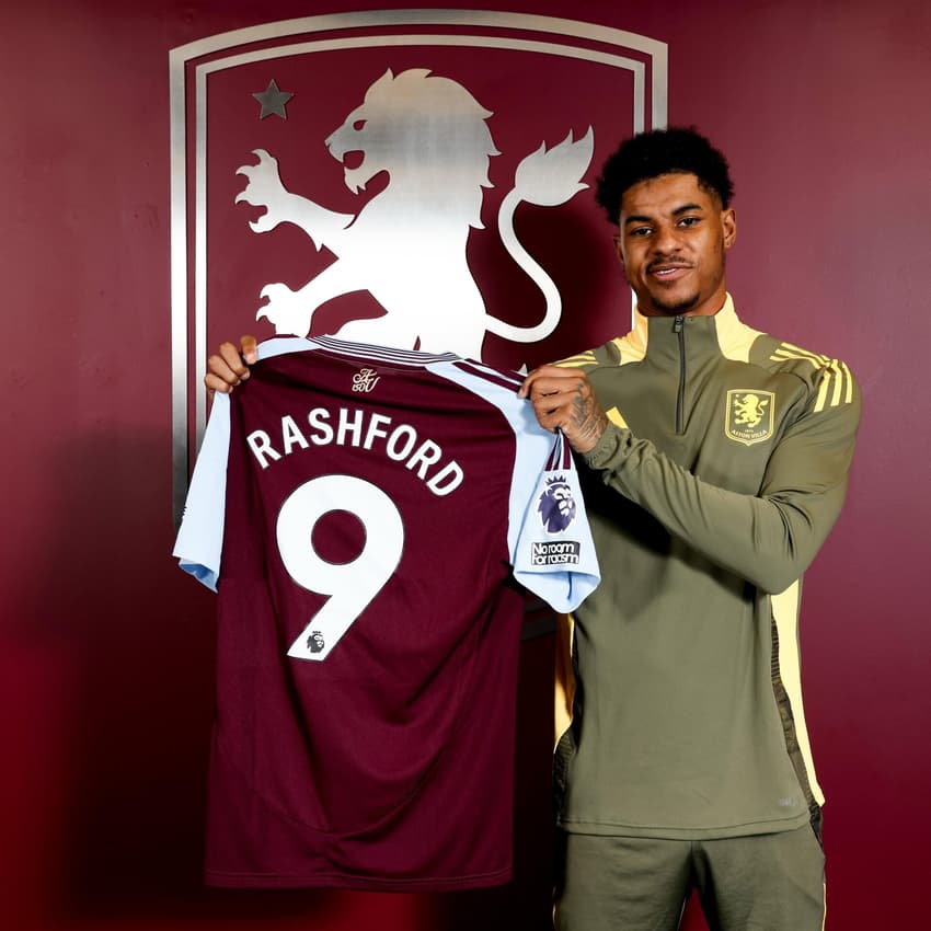 Marcus Rashford anunciado como reforço do Aston Villa (Foto: Reprodução/Instagram)