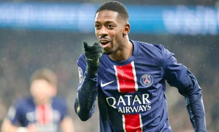 Ousmane Dembélé em ação pelo PSG (Foto: Reprodução/Instagram)