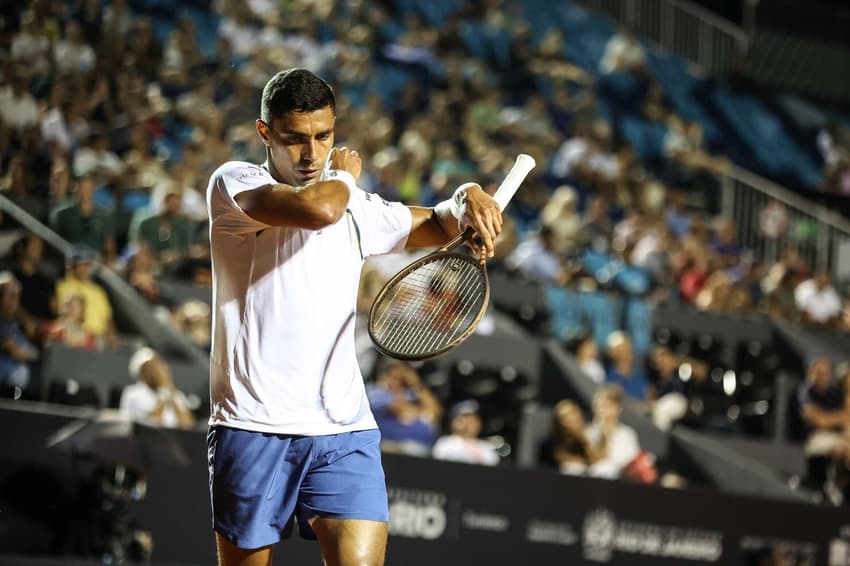 Thiago Monteiro se despediu do Rio Open