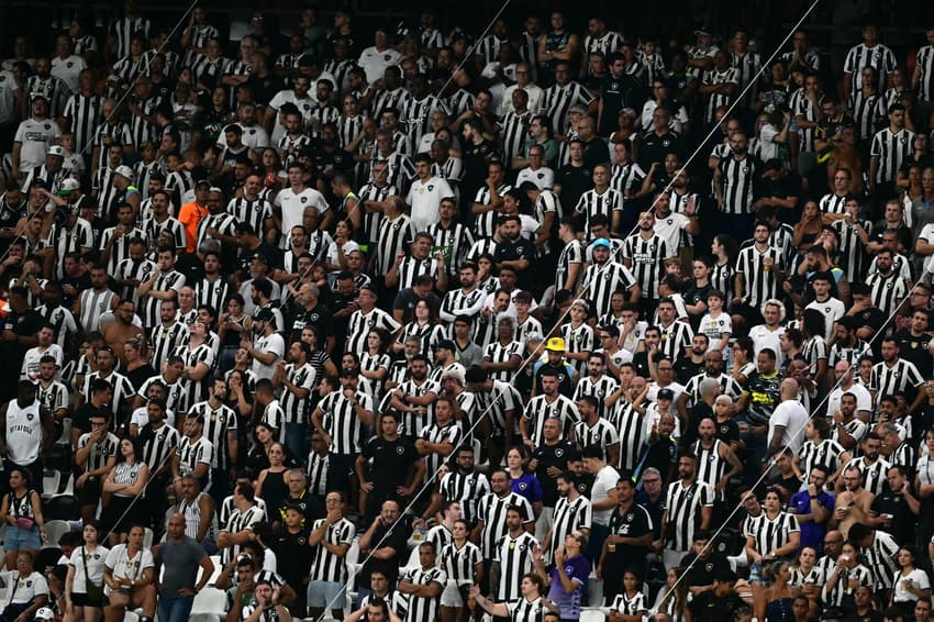 Torcedores do BOtafogo na final da Recopa (foto: Pablo PORCIUNCULA / AFP)